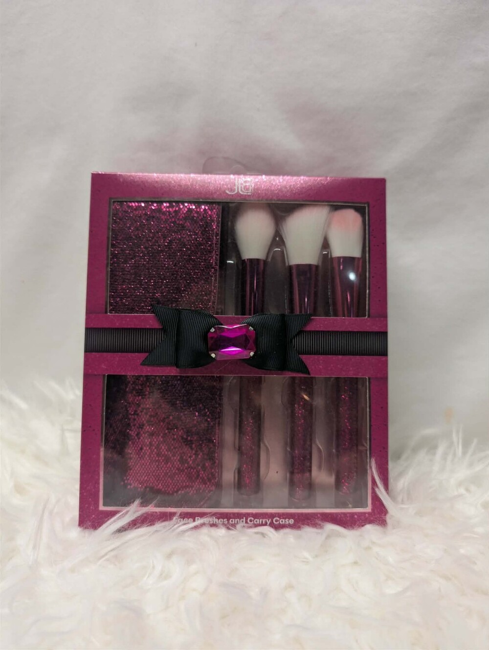 Nwt Pink Makeup Brush Set with Carry Case - Women Makeup